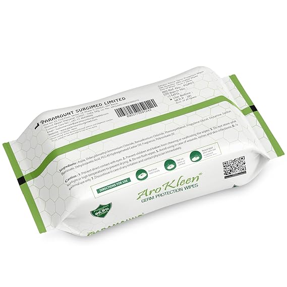 AROKLEEN 99.99% Germ Protection Wipes - Image 4